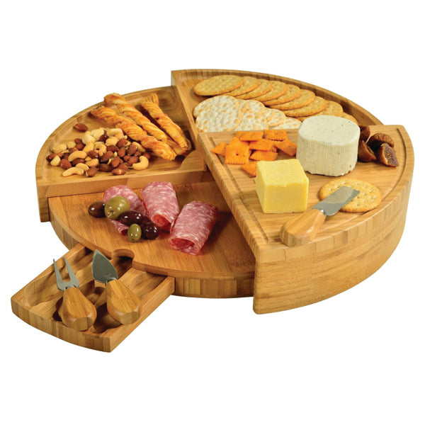 Premium Bamboo Cheese Board Set