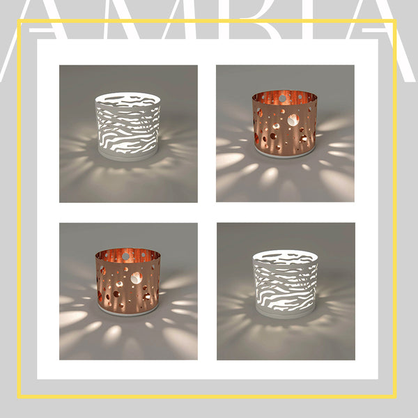 Ambia Collection Assorted Bundle of Rose gold & White Zebra