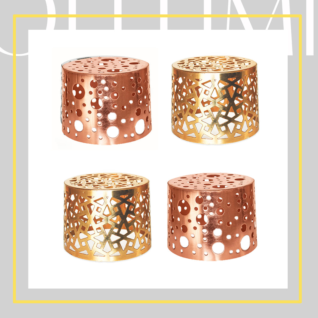 O' Llumi Collection Assorted Bundle of Rose gold & Gold , light diffusing fixtures